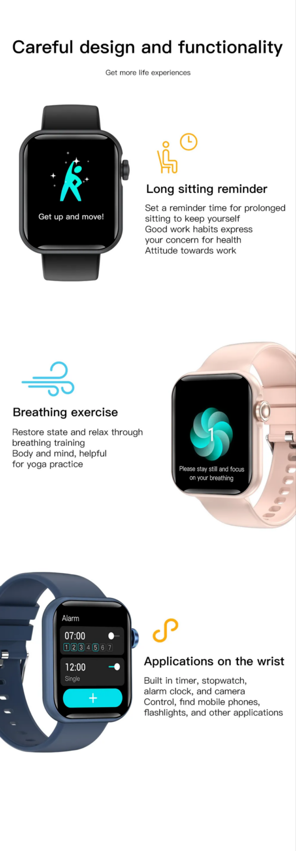 montre intelligente appelant Bt – Image 5