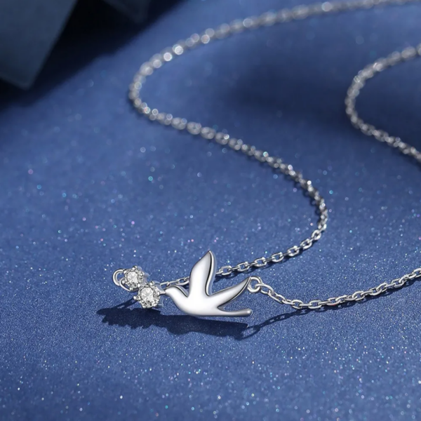 collier en argent oiseaux 🐦 – Image 8