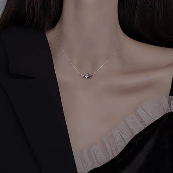collier en argent oiseaux 🐦 – Image 6