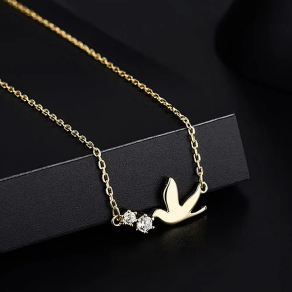 collier en argent oiseaux 🐦 – Image 4