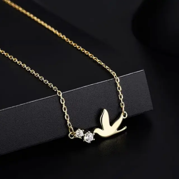 collier en argent oiseaux 🐦 – Image 3